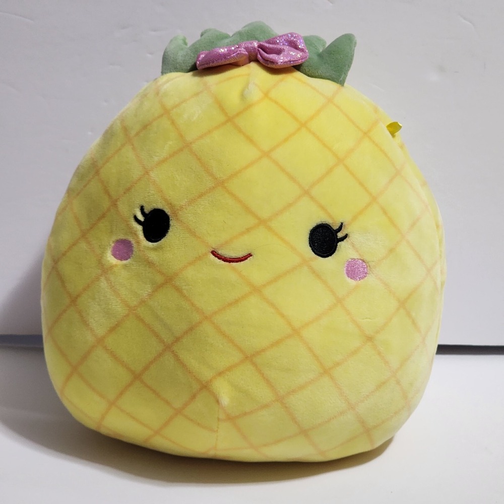 Squishmallows Kellytoy Maui the Pineapple Soft Squishy Plush 9 Inch Yellow